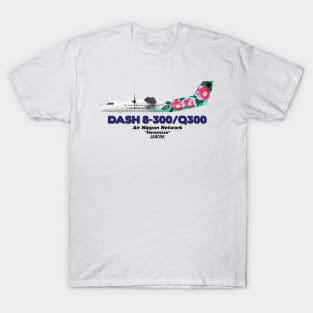 DeHavilland Canada Dash 8-300/Q300 - Air Nippon Network "Hamanasu" T-Shirt